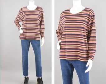 【CPGN STUDIO】Grunge Stripe Long Sleeve Unisex Oversized Stripe Long Sleeve T Shirts Gothic Harajuku