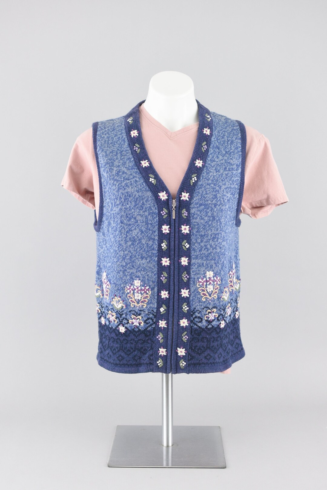 Flower Sweater Vest UNDERCOVER 90s Flower Knit Vest Sweater