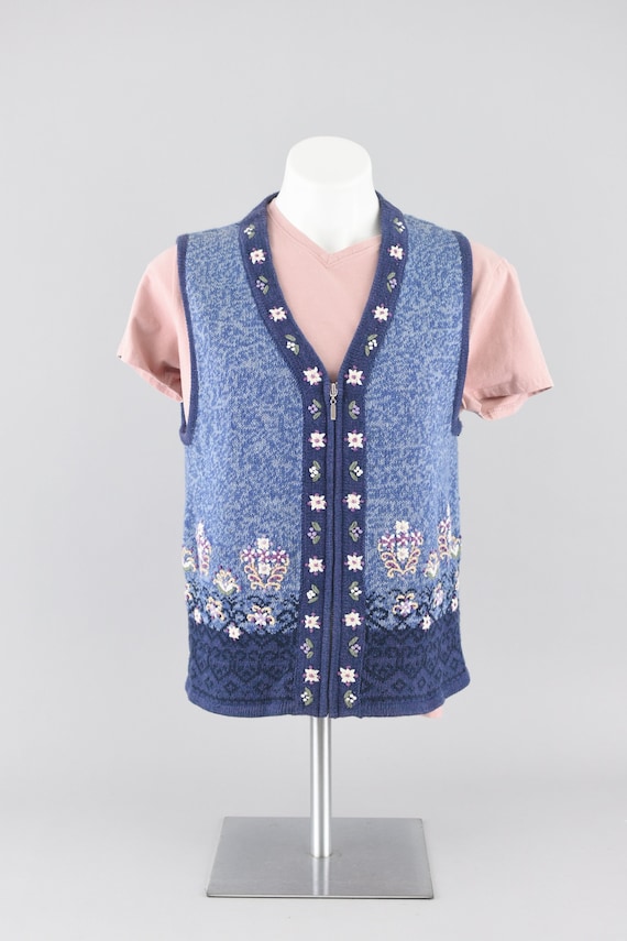 トップス UNDERCOVER 90s Flower Knit Vest Flower Sweater Vest UNDERCOVER 90s Flower Knit Vest Sweater
