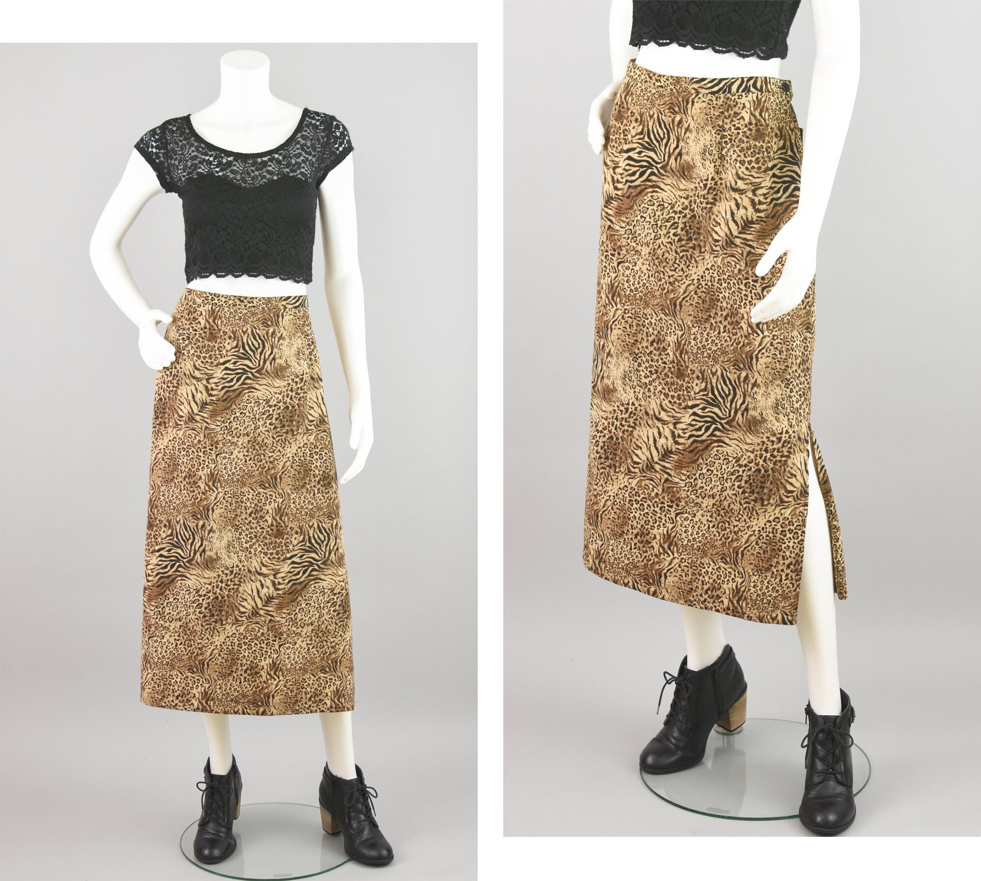 Animal print maxi skirt petite outlet