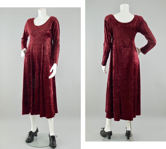 80s velvet dress