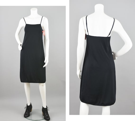 Y2K Black Slip Dress, Vintage Spaghetti Strap Tank, Isaac Mizrahi