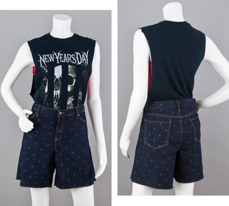 ann taylor loft jean shorts