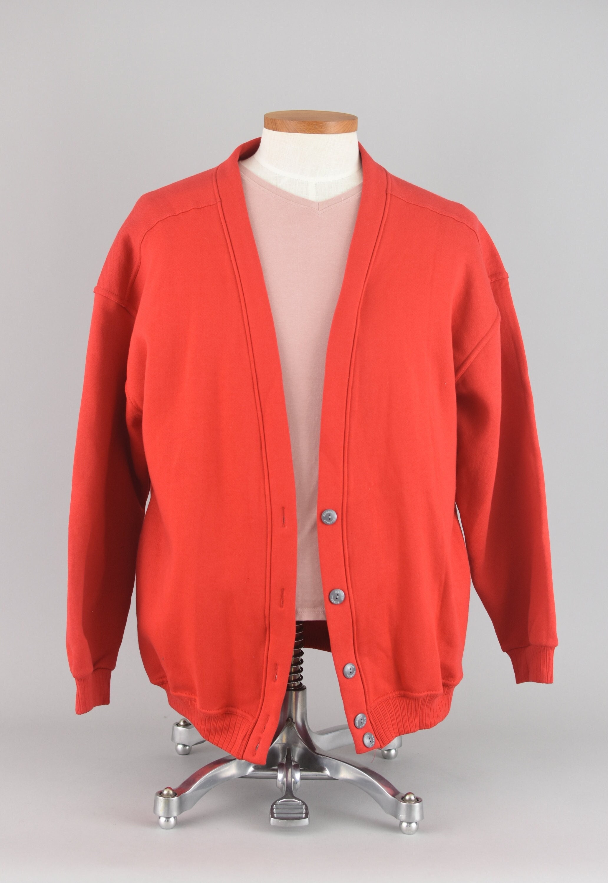 Vintage Russell Athletic Sweatshirt, Red Solid Blank