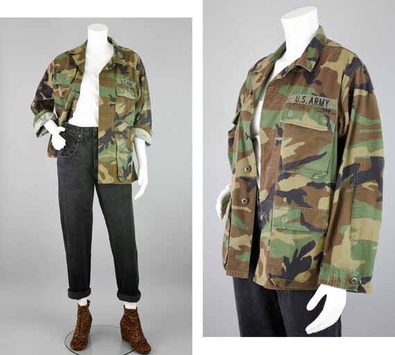 distressed army fatigue jacket