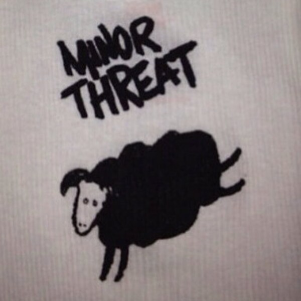 Minor Threat baby onesie