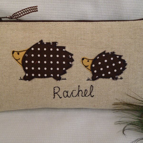 Hedgehog Applique Etsy