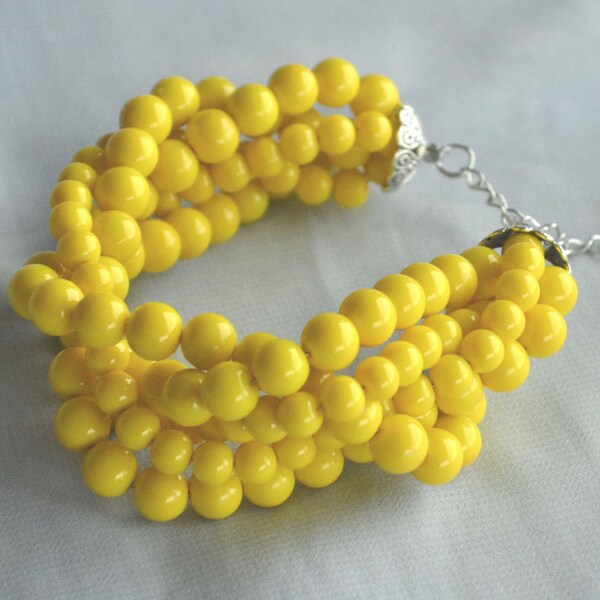 Yellow Bracelet - Etsy