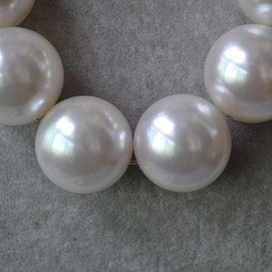 Very Huge Pearl Necklace, 30mm Faux Pearl Necklace,statement Necklace ...