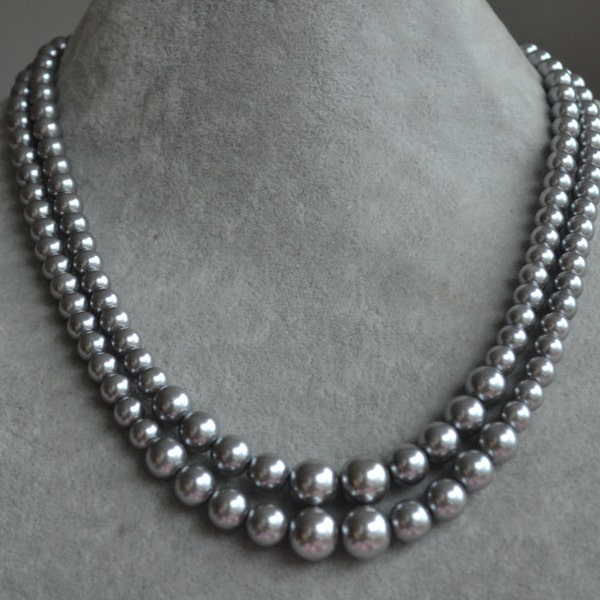 Double Strand Pearls - Etsy