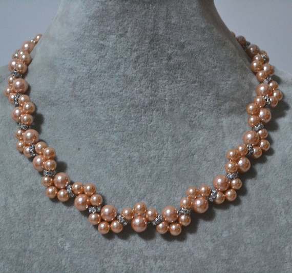 Collier Long Vintage Perles De Verre à Fleurs - Perles 18-19 Mm, Multicolores, Marque East Oasis, Occasion