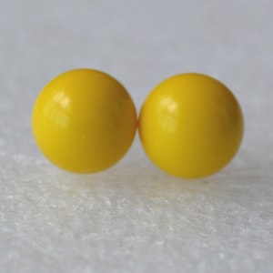 gele oorbellen, gele kralenoorbellen, gele glaspareloorbellen, bruidsmeisjeoorbellen, statementoorbellen, gele kleuroorbellen