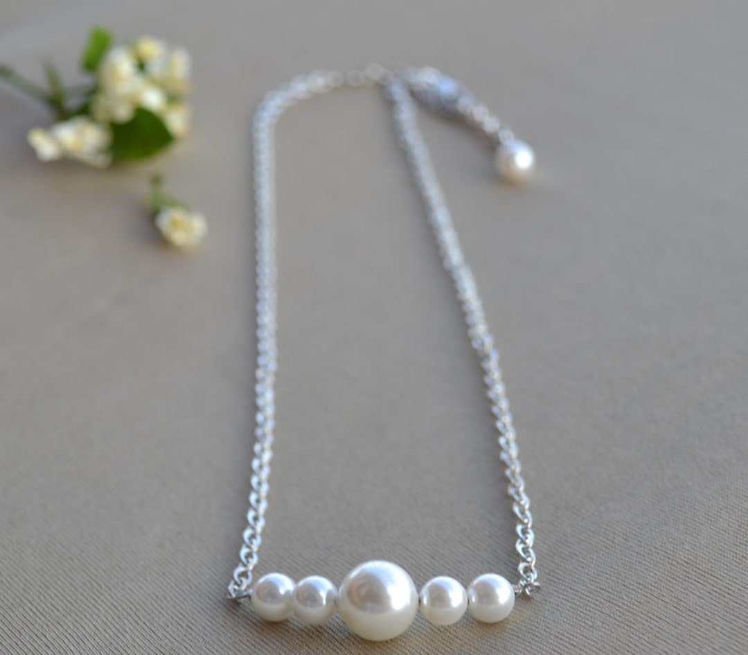 Ivory Chain Ivory Pearl Chain Necklace, Wedding Jewelry - Etsy