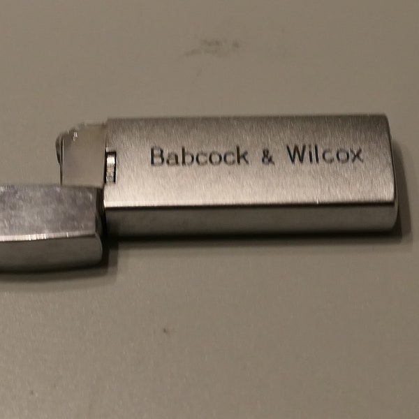 Vintage Babcock & Wilcox Vulcan Avant Lighter Silver Tone Used Japan