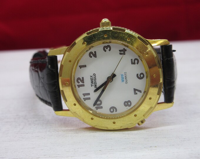 Vintage Timex Indiglo Quartz Watch Etsy