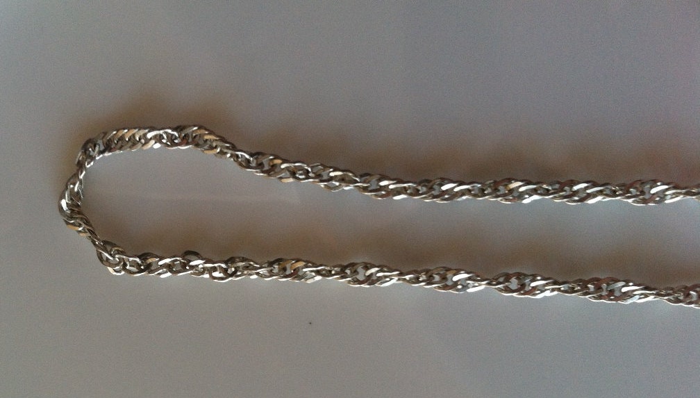 Long Wavy Italian Sterling Chain // Sterling Silver Necklace - Etsy