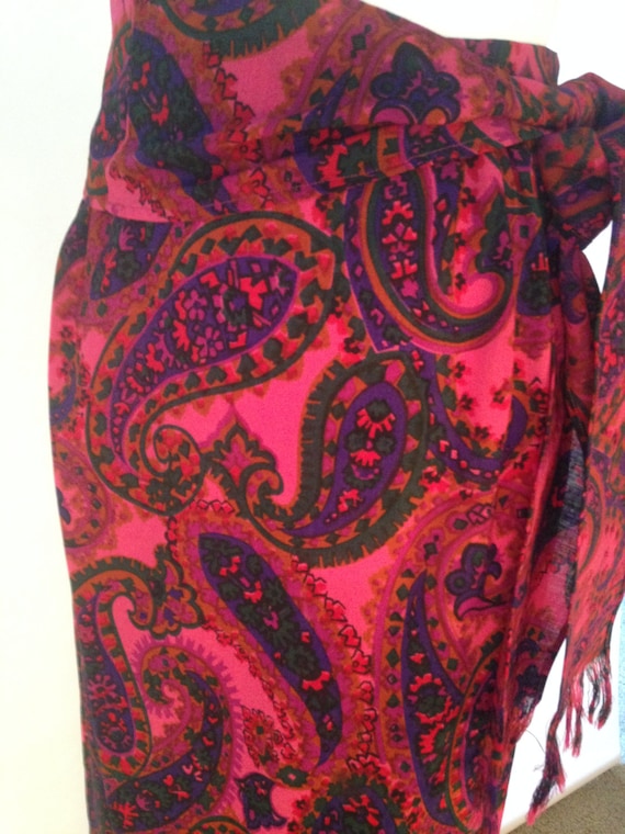 1960s Hippie Skirt // Maxi Skirt // Paisley // Ma