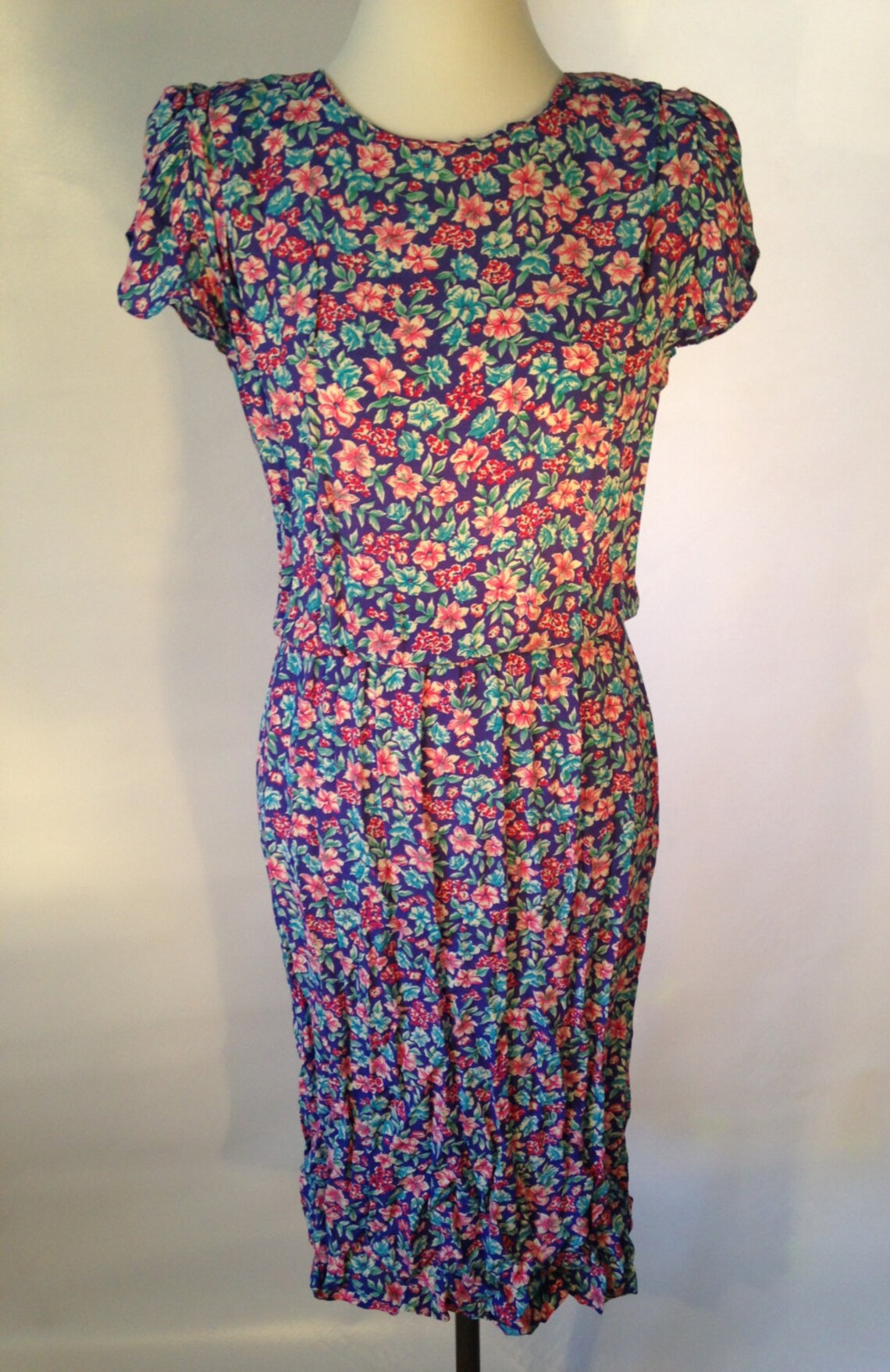 Karin Stevens Floral Dress // Designer Clothing // Size 12 - Etsy