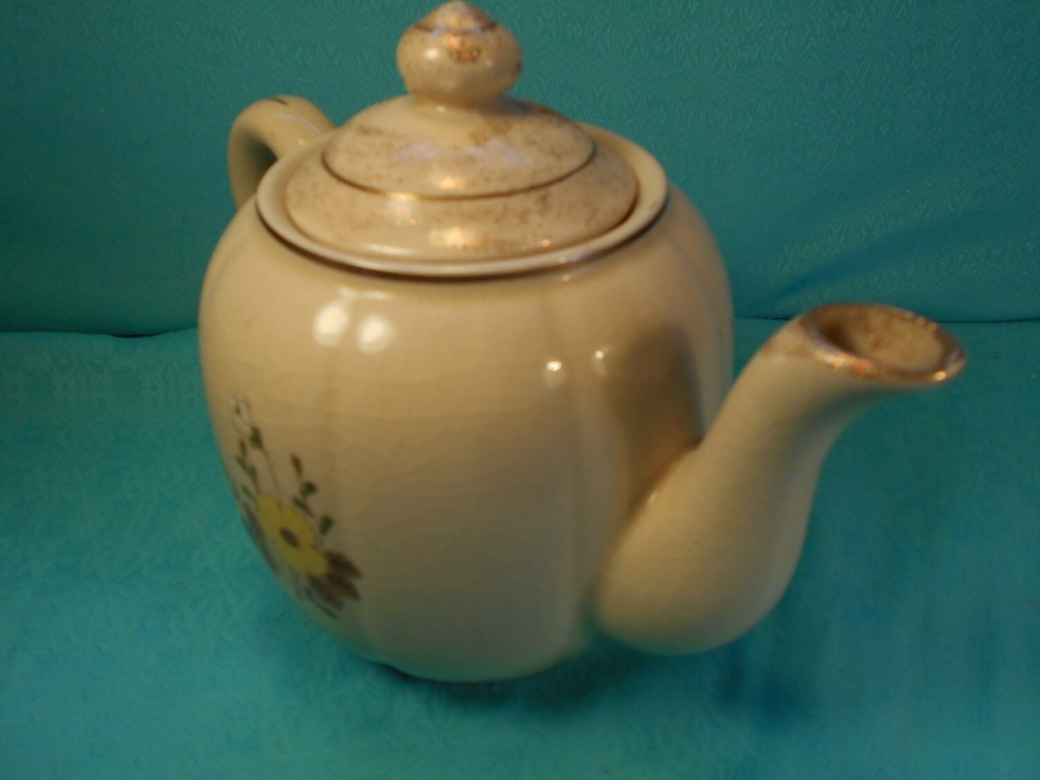 Vintage Teapot Made in Japancream Colored Teapot Floral Etsy