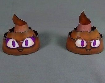 DIY Poop emoticon cardmodel - poomoji papercraft