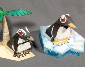 DIY penguin set1 papercraft kits