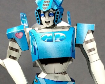 DIY Glyph robot cardmodel kit - printable papercraft figure