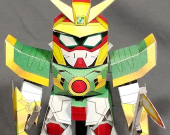 DIY SDmini Dragon Gundam GF13-011NC - Themen Mecha Roboter Papiermodell