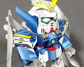 DIY Endless Waltz Wing Zero Custom Gundam SD cardmodel kit (printable PDF)