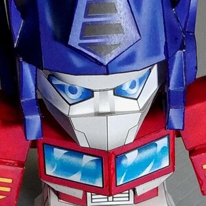 Kit DIY SD Konboi - modelo de cartão de robô de caminhão chibi - modelo de papel de robô alienígena fofo super deformado