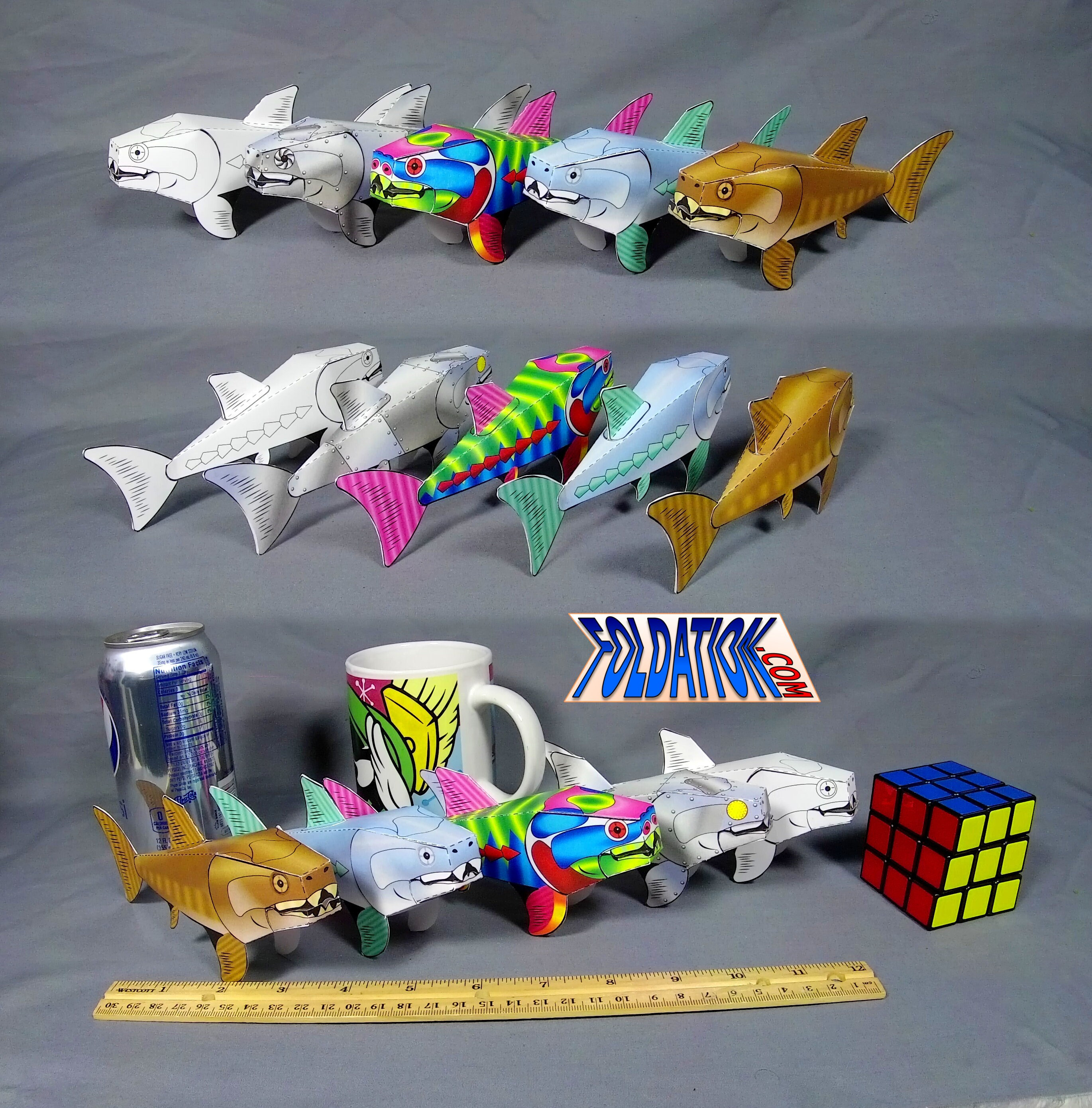 DIY Mini Dunky - Simple Dunkleosteus Papercraft - Phanerozoic