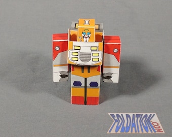 garbage slinging reconfiguring robot kit - Shifting Machinations Weirdage converting cardmodel