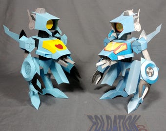 DIY Cyclopter Kartenmodell - Shifting Machinations heldenhafter Roboter aus Papier