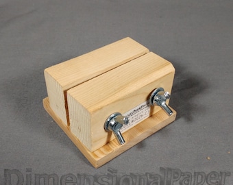 polymer clay wire armature vise - wooden craft clamp - sculptor's wire-frame holding vise
