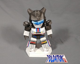 DIY Pizzazz Kartenmodellbausatz – Jazzy Sportwagen-Thema: Alien-Roboter-Held-Papierbastelset