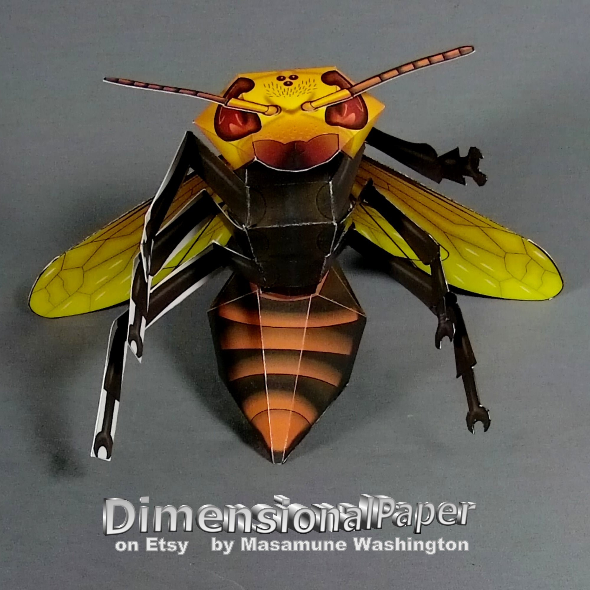 DIY Giant Asian Hornet Cardmodel - Wildlife Expedition Papercraft