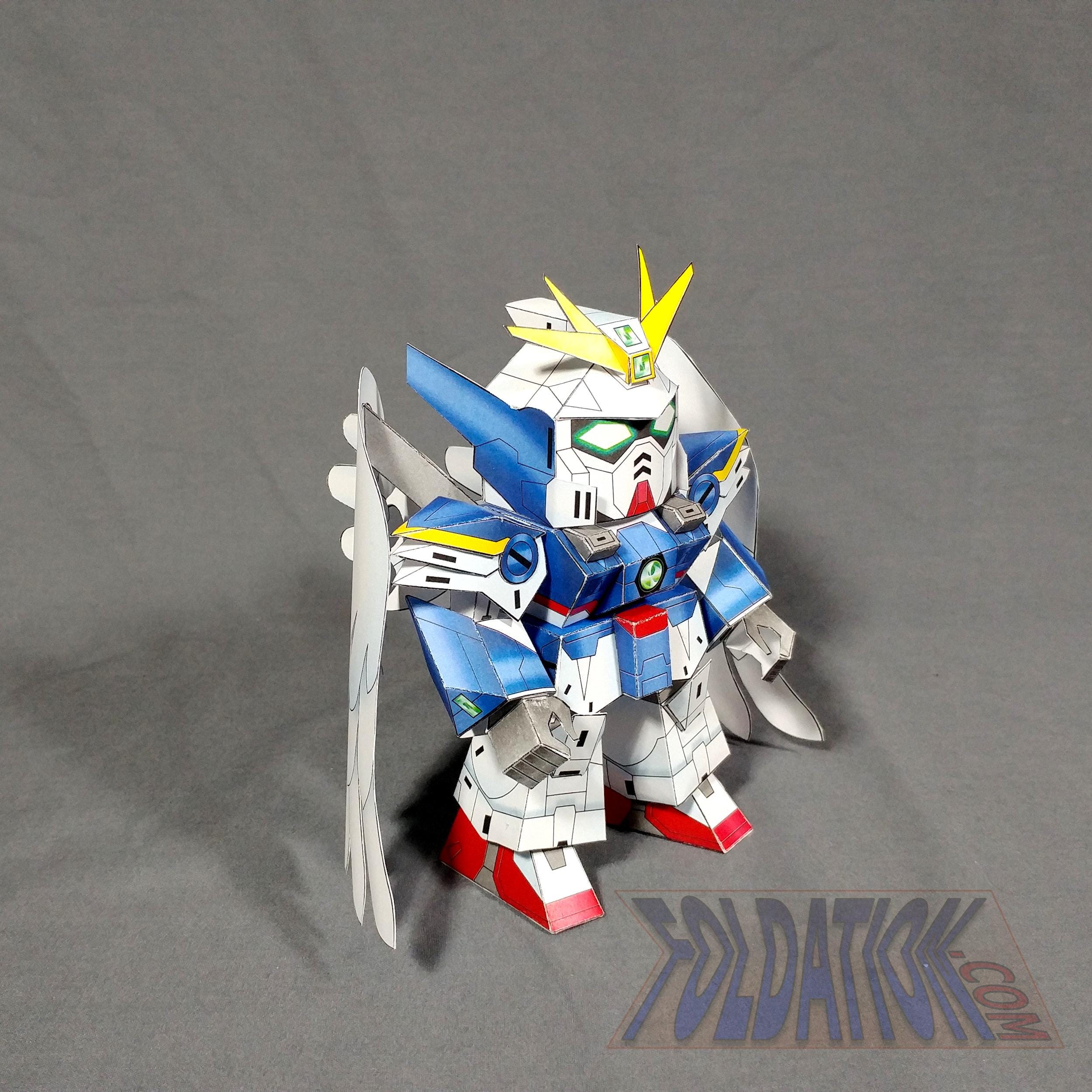 DIY Endless Waltz Wing Zero Custom Gundam SD Cardmodel Kit