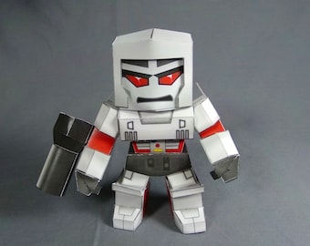 DIY BigLittleGun cardmodel - Shifting Machinations evil leader robot papercraft