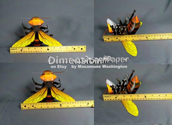 DIY Giant Asian Hornet Cardmodel - Wildlife Expedition Papercraft