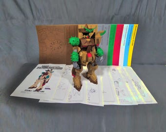 DIY Tequila Gundam Cardmodel Kit - Mobile Fighter G-Gundam, Mexican Style Mecha