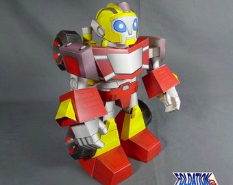 DIY Hurtspot cardmodel - Shifting Machinations quadrunner robot papercraft