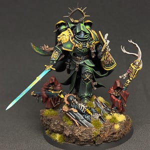 Lion El&#39;Jonson Commission Painted Dark Angels Primarch 40k Tabletop +++