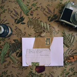 correspondencia poética del autor - sobre de las cartas