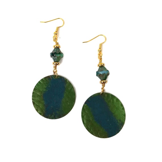 Hunter cheap green earrings