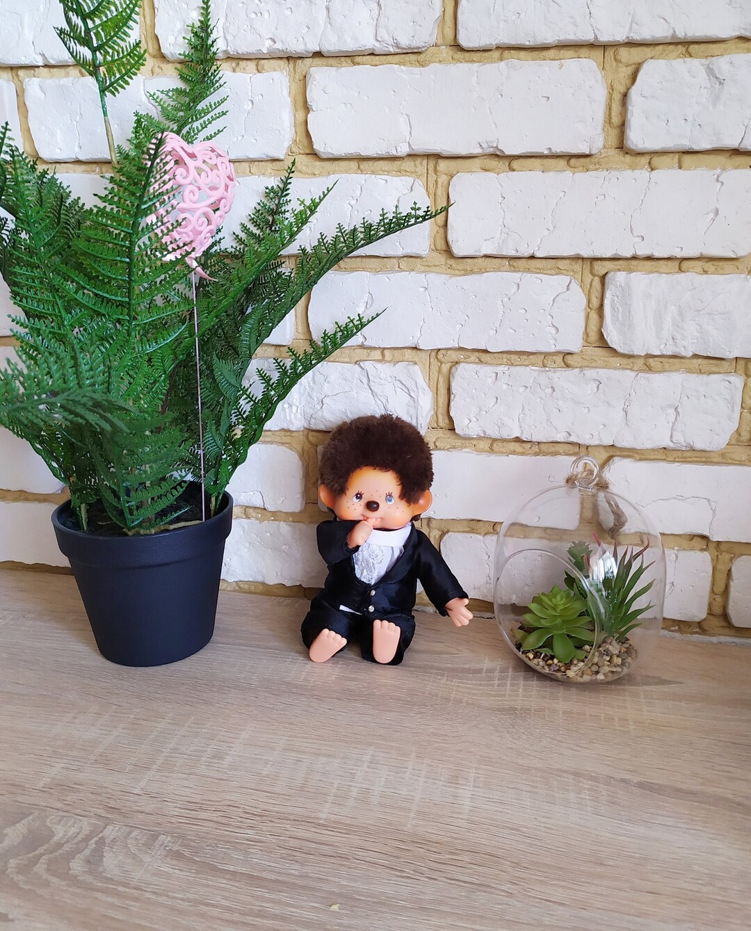Monchhichi Sekiguchi - Édition Traditionnel Samouraï - 18 Cm - Neuf Rare