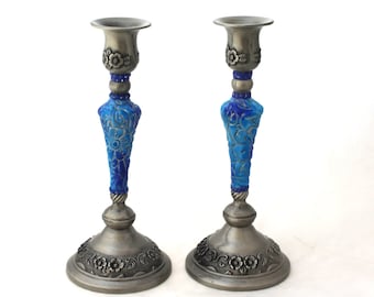 Candle Holders, New Home Gift, Candlestick, Judaica, Candle Holder Set, Bat Mitzvah Gift, Shabbat Candle Holder, Jewish Housewarming Gift