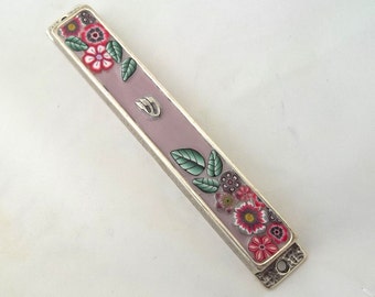 Koosjer mezoeza-hoesje - modern ontwerp, roloptie, judaica-cadeau