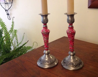 Candle Holders, Candlestick, Judaica, Jewish Wedding Gift, Shabbat Candlesticks, Candlestick Holders, Jewish Housewarming Gift, Israeli Art