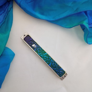 Mezuzah With Scroll, Jewish Gift, Mezuzah, Judaica, Mezuzah Case, Jewish Wedding Gift, Bar Mitzvah Gift, Modern Mezuzah, Jewish Art, Israel