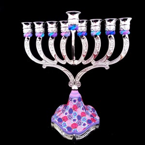 Candelabra, Hanukkah, Menorah, Candle Holders, Jewish Wedding Gift, Made In Israel, Judaica, Hanukkah Décor, Candle Centerpiece, Candlestick image 3