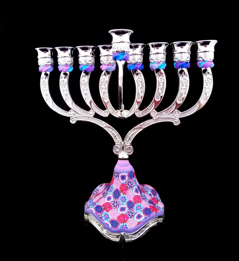 Candelabra, Hanukkah, Menorah, Candle Holders, Jewish Wedding Gift, Made In Israel, Judaica, Hanukkah Décor, Candle Centerpiece, Candlestick image 3
